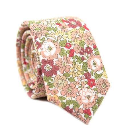 DAZI - Fresh Spring - Floral Skinny Tie | Dazi, Skinny ties, Floral