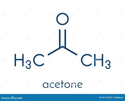 Acetone Solvent Molecule, Molecular Model Vector Illustration | CartoonDealer.com #191122460