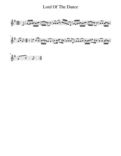 Lord Of The Dance Sheet music for Piano (Solo) | Musescore.com