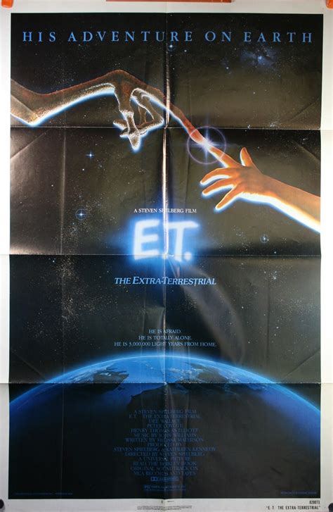 E.T. THE EXTRA TERRESTRIAL Drew Barrymore Steven Spielberg Original ...