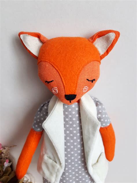 Fox Toy Fox Personalized Baby gifts girls Kids toys Stuffed | Etsy