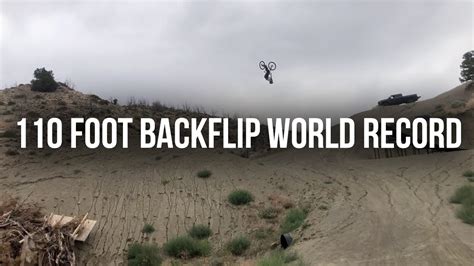 110 Foot MTB Backflip World Record... And Crash// 150 foot backflip ep. 2 - YouTube