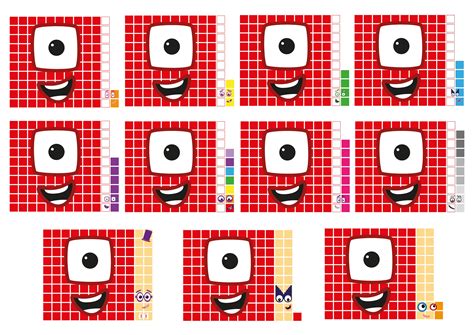 Numberblocks 100-199 Mini Hundreds Instant Download PDF - Etsy