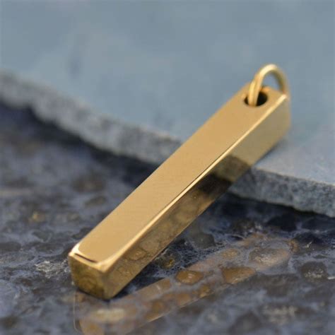 Rectangular Jewelry Pendant - Bronze