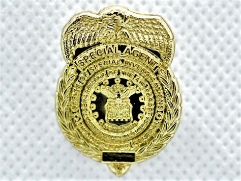 AFOSI 1" Mini Badge - Gold Lapel Pin (Shiny) – Tactically Suited