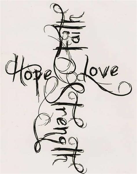 45 Perfectly Cute Faith Hope Love Tattoos And Designs With Best Placement