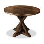 Jofran Burnt Grey 48 Inch Round Dining Table w/ Fixed Top - Farmhouse - Dining Tables - by ...
