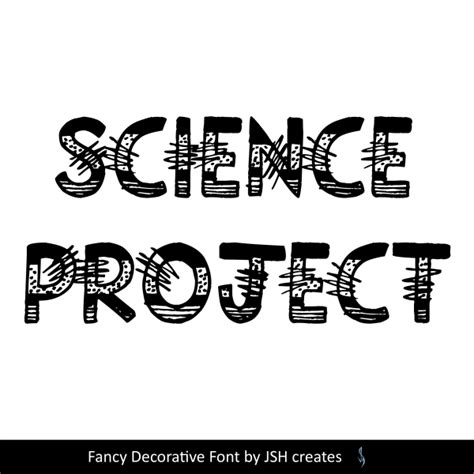 Science Project Font