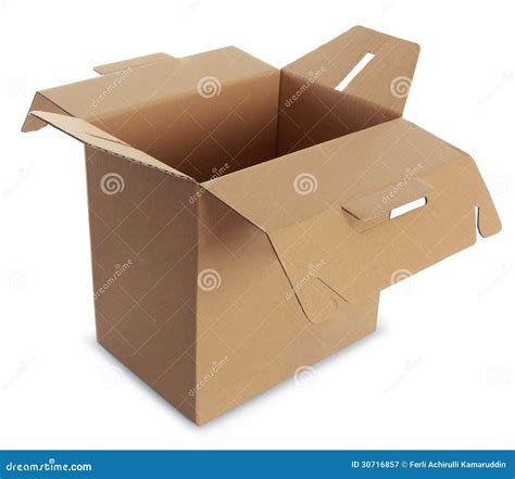 Cardboard Box With Handle Royalty Free Stock Photography - Image: 30716857