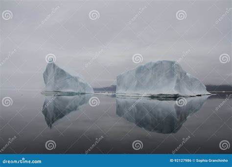 Iceberg Along the Eastern Baffin Island Coastline Near the Community of Qikiqtarjuaq Stock Photo ...