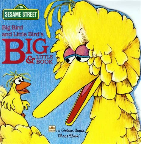 Sesame Street Big Bird and Little Bird's Big and Little Book SC (1977 Golden Book) comic books