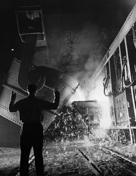 Open Hearth Furnace At Us Steel Photograph by Chicago History Museum