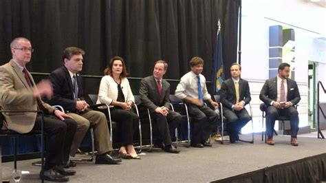 Watch Dem, GOP Michigan governor candidates share a stage for the first ...