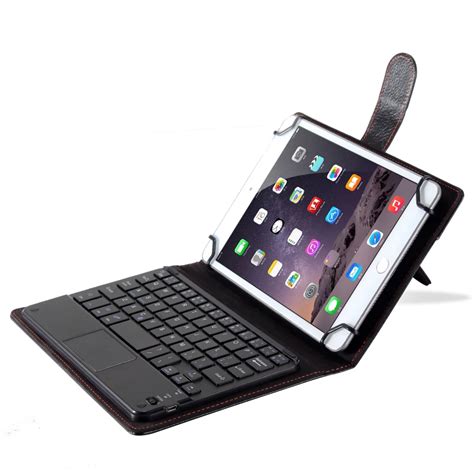 Universal 7 10 inch Removable Wireless Bluetooth Keyboard Leather Case Cover Stand IOS Android ...