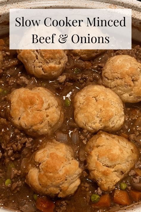 Slow Cooker Minced Beef and Onions Recipe.... | The Diary of a Frugal Family