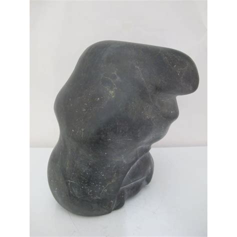 Signed Mathew Aqigaaq Baker Lake Inuit Stone Carving Mother & Child ...