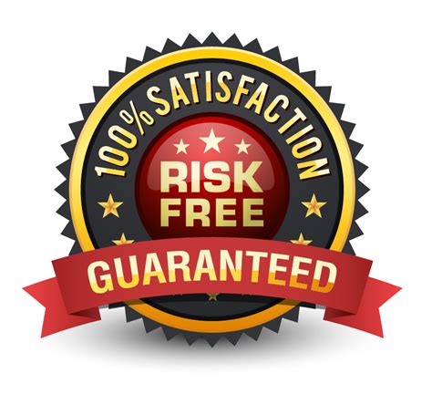 Risk free 100% customer satisfaction guarantee badge set. – Lucas Rubix