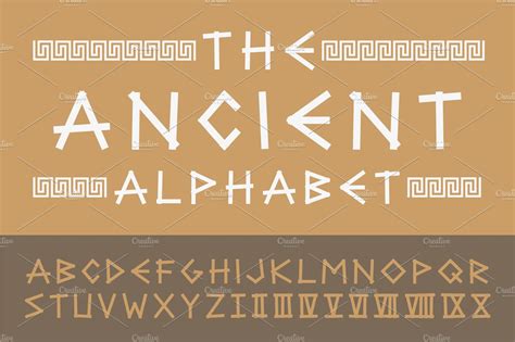 Ancient Font Alphabet