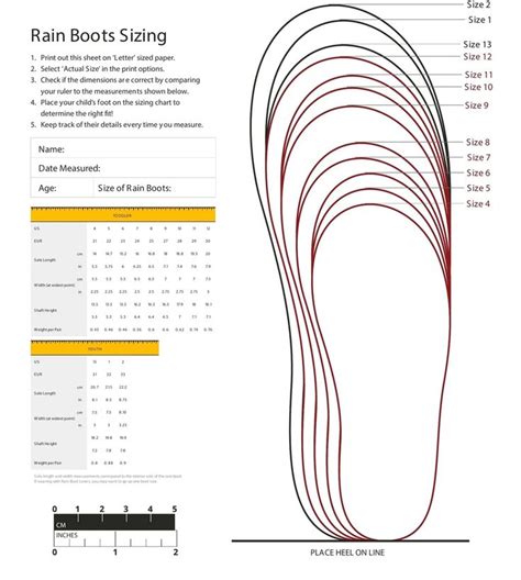 foot sole template - Google Search | Size chart, Best rain boots, Shoe size chart