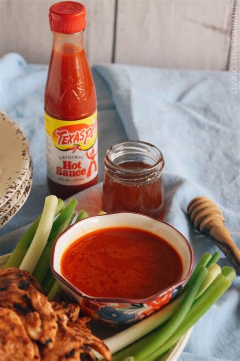 Spicy Chicken Strips with Buffalo Dipping Sauce - Living The Gourmet