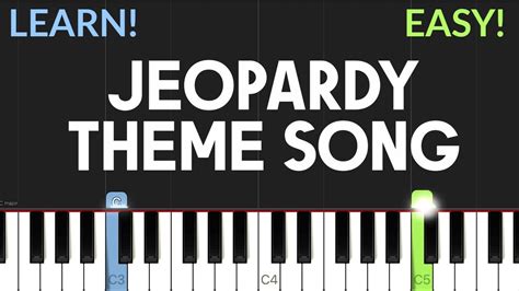 Jeopardy Theme Song | EASY Piano Tutorial - YouTube