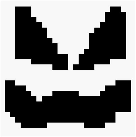 Transparent Pumpkin Face Png - 2d Minecraft Skull, Png Download - kindpng