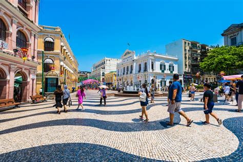 China, Macau - September 6 2018 - Beautiful Old Architecture Building ...