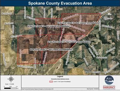 Evacuation map for Gray Fire near Medical Lake | | khq.com