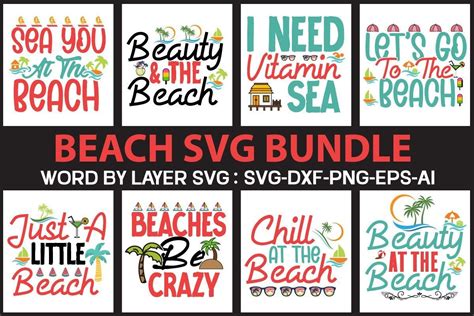 Beach SVG Bundle Bundle · Creative Fabrica