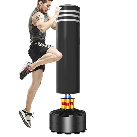 Freestanding Punching Bag 69''- 182lb Heavy Boxing Bag with Suction Cup Base for Adult Youth ...