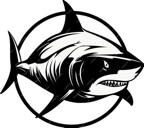 Premium Vector | Shark vector logo use for illustration 02