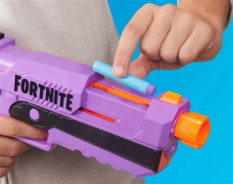 NERF Fortnite DP-E Exclusive Dart Blaster Toy Dual 3-Dart Blasting Hasbro Toys - ToyWiz