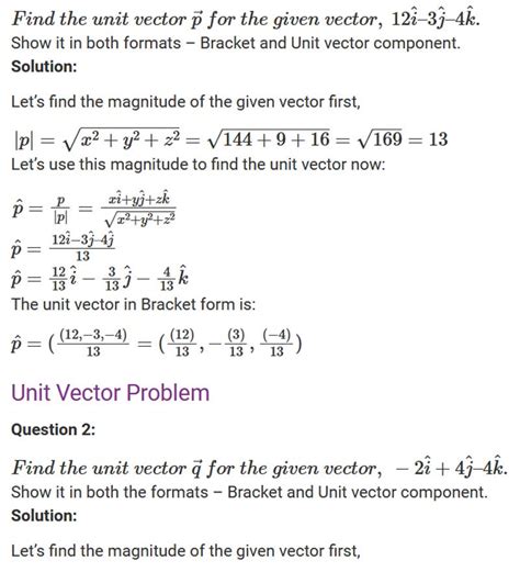 Unit Vector Formula - TRUNG TÂM GIA SƯ TÂM TÀI ĐỨC - HOTLINE: 091 6265 673