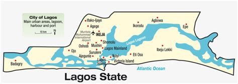Map Of Lagos State, Southwest Of Nigeria - Lagos State Map With Local ...