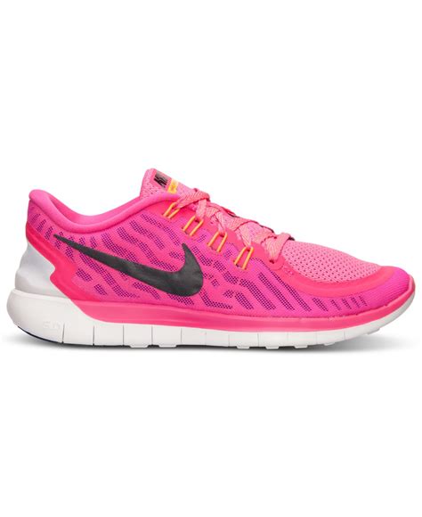 Lyst - Nike Women's Free 5.0 Running Sneakers From Finish Line in Pink