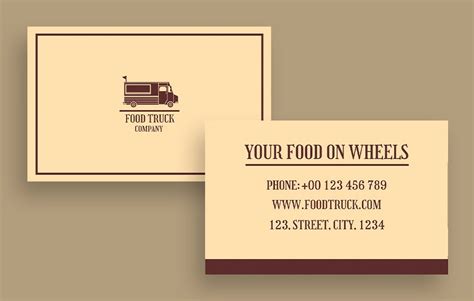 Personalize this Vintage Food Truck Company Business Card ready-made ...