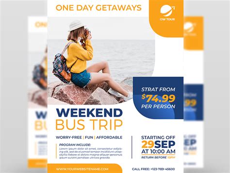 Bus Trip Flyer Templates Free - Detrester.com