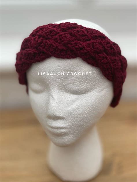 Free Crochet Headband Pattern - EASY Braided EarWarmer