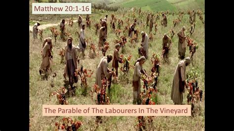 Parable of The Laborers In The Vineyard Matthew 20:1-16 - YouTube