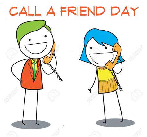 Call a Friend Day, December 28 | Free clip art, Clip art, Phone background patterns