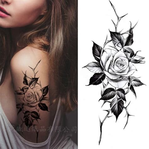 Rose With Thorns Tattoo