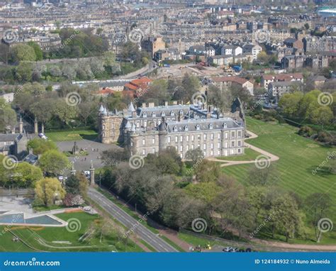 Aerial View of Holyrood Palace, in Edinburgh Editorial Photography ...