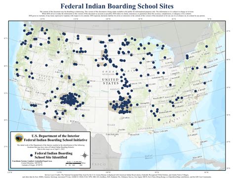 Native American Boarding Schools Map