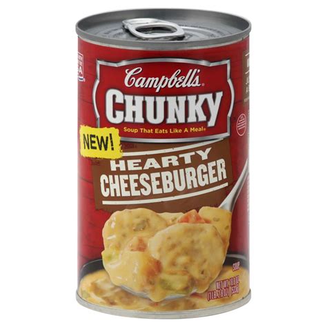 Campbell's Chunky Hearty Cheeseburger Soup - Shop Soups & Chili at H-E-B