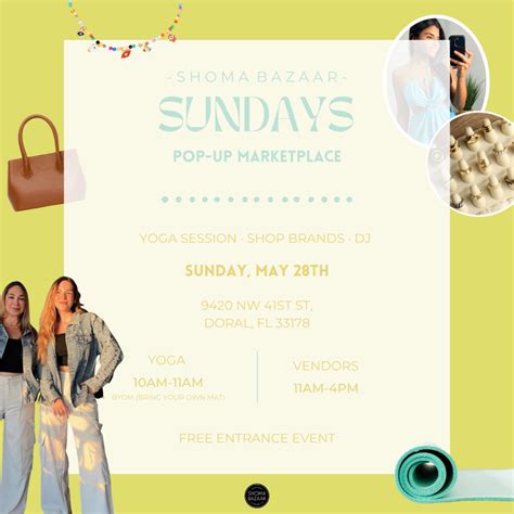 Shoma Bazaar Doral Sunday, Pop-Up Marketplace | The Doral Chamber of ...