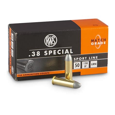 1,000 rounds RWS® .38 Special 158 - grain Ammo - 180704, .38 Special Ammo at Sportsman's Guide