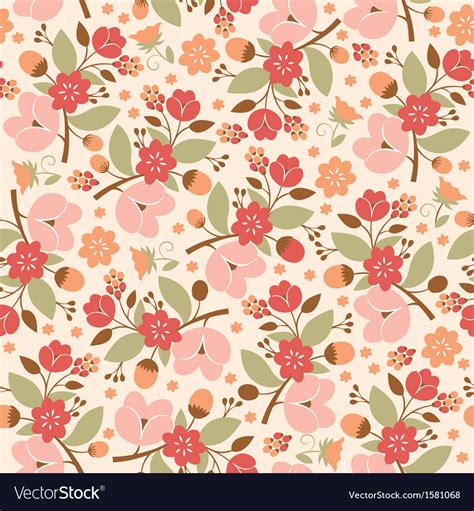 Beauty floral pattern Royalty Free Vector Image