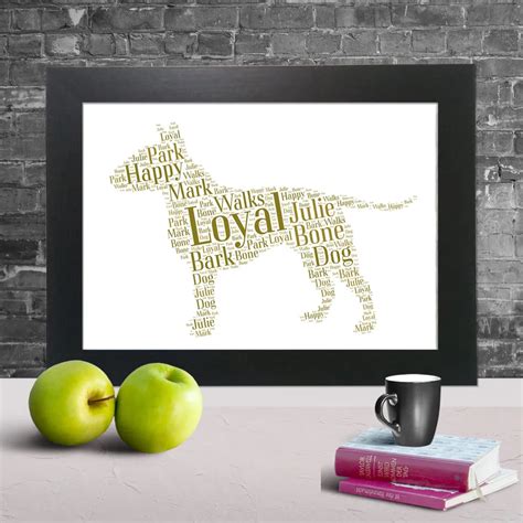 Personalised dog word art prints - Word Art Prints - Word Art App