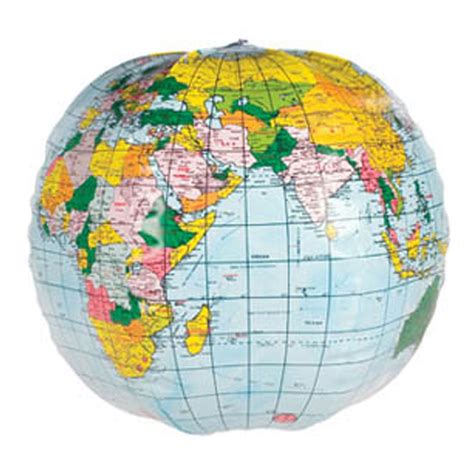 12 inch Inflatable World Globe