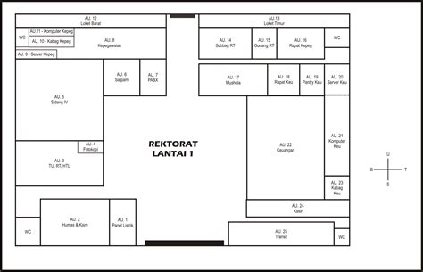 Denah dan Nama Ruang Kantor Pusat UNS - Agung's Notes